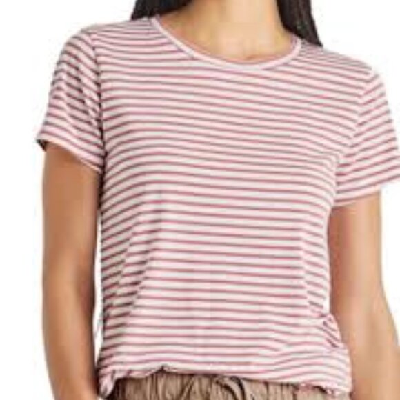 Splendid Lulu Striped Crew Tee in Dawn - Picture 1 of 12